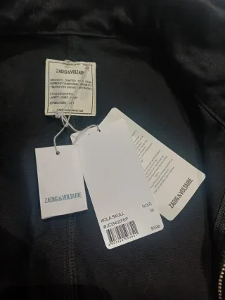 Chaqueta Zadig & Voltaire Negra Calavera Dorada