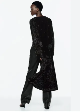 Kimono Terciopelo Negro