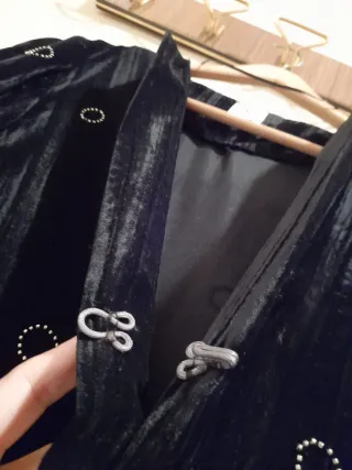 Kimono Terciopelo Negro