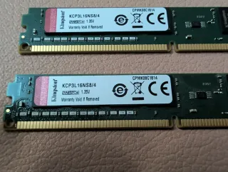 2 Memorias RAM Kingston DDR3L 4GB
