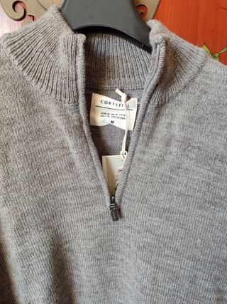 Jersey Cortefiel Hombre Gris
