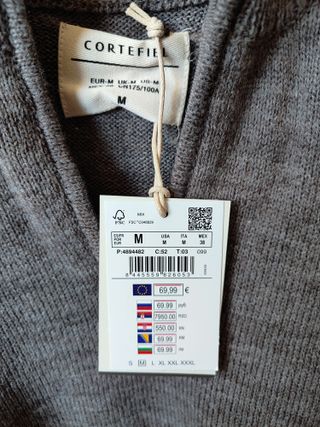 Jersey Cortefiel Hombre Gris