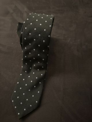 Corbata Scalpers verde con puntos blancos