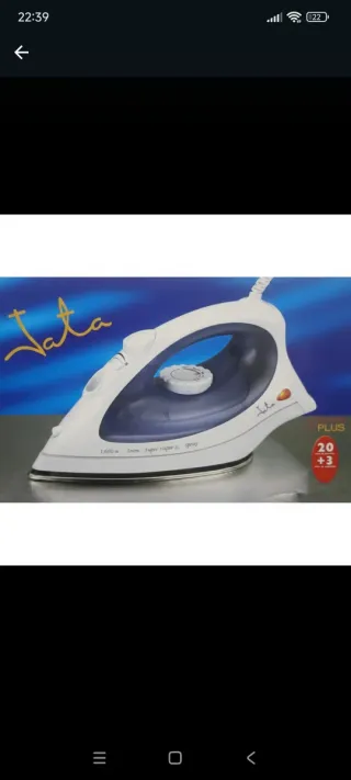 Plancha de vapor Jata 1600W