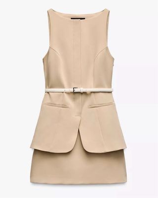 Vestido corto cinturón