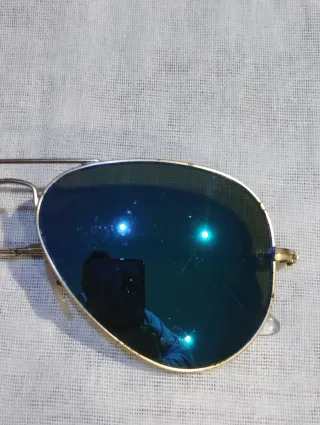 Gafas de Sol Ray-Ban Aviator Azul Dorado