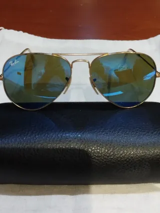Gafas de Sol Ray-Ban Aviator Azul Dorado