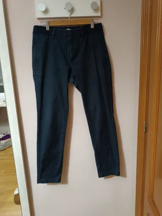 Pantalón chino Mango hombre azul