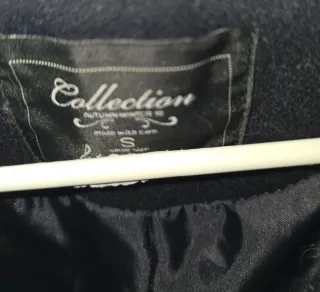 Abrigo negro mujer talla S Stradivarius