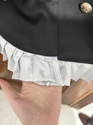 Blazer falda negro y blanco