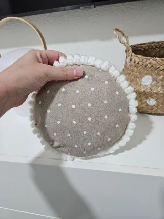 Árbol de crochet blanco decorativo