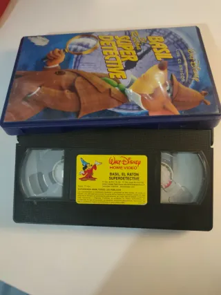 VHS Vintage Disney Basil el Ratón Super Detective