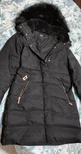 Chaqueta Zara Invierno Negra Mujer