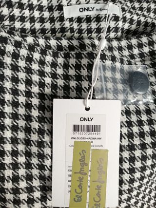 Falda ONLY cuadros talla 42
