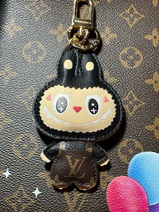 llavero labubu Louis Vuitton Negro Marrón