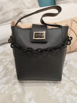 Bolso Tous Negro Cadena Negra
