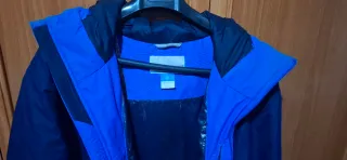 Abrigo Columbia Azul y Negro