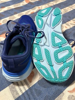 Zapatillas Hoka Bondi 8 Azul Marino y Turquesa