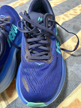 Zapatillas Hoka Bondi 8 Azul Marino y Turquesa