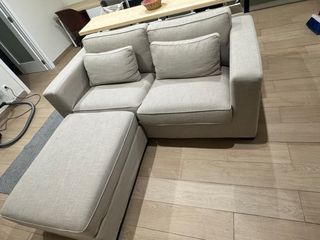 Sofá Cama 2 Plazas + Reposa Pies