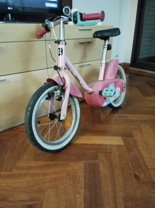 Bicicleta infantil rosa Decathlon