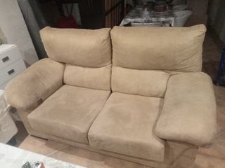 Sofá de ante beige