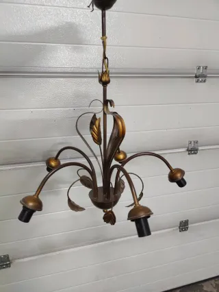 Lampada in metallo stile vintage