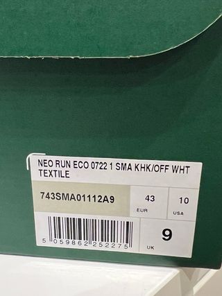 Zapatillas Lacoste Neo Run Verde Talla 43