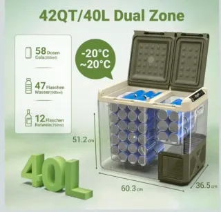 Nevera Portátil Compresor 40L