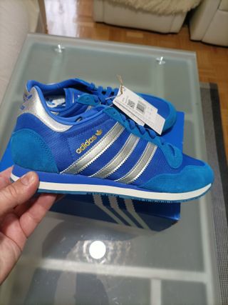 Zapatillas Adidas Talla 42 Azul/Plata