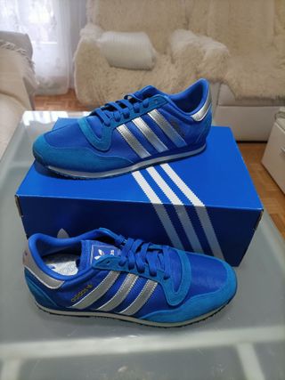 Zapatillas Adidas Talla 42 Azul/Plata