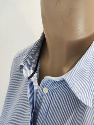 Camisa de rayas azul mujer Massimo Dutti