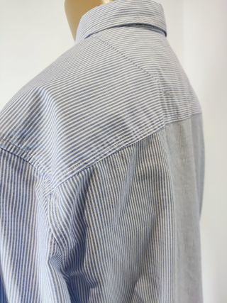 Camisa de rayas azul mujer Massimo Dutti
