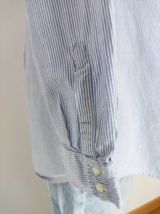 Camisa de rayas azul mujer Massimo Dutti