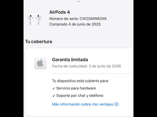 AirPods 4 GARANTIA