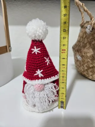Adorno crochet Papá Noel