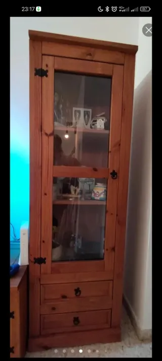 Conjunto Muebles Salón Madera Rústico Mexicano