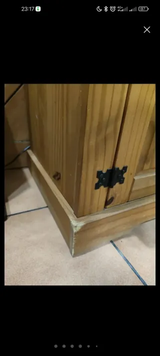 Conjunto Muebles Salón Madera Rústico Mexicano