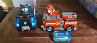 Patrulla Canina RC Coche Bomberos y Policía