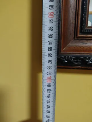 Espejo grande de madera y cristal