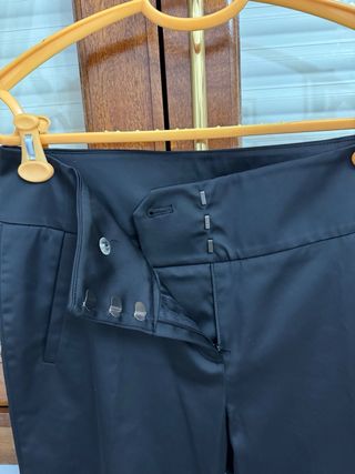 Pantalón negro vestir mujer algodón
