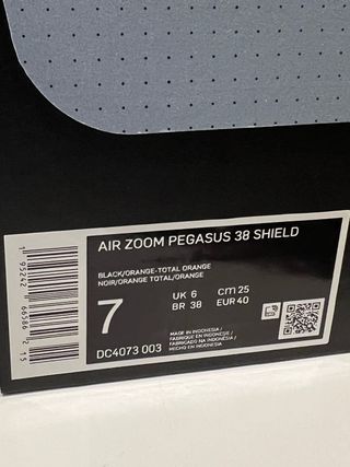 Zapatillas Nike Air Zoom Pegasus 40 Negras Naranja