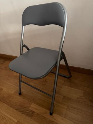 2 Sillas Plegables Grises
