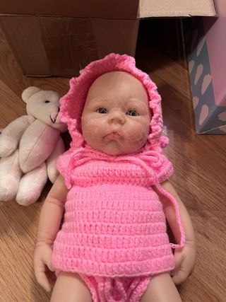 Muñeca Reborn silicona blanda + accesorios. Nuevo.