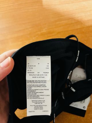 Bañador Nike Swim Negro Talla M