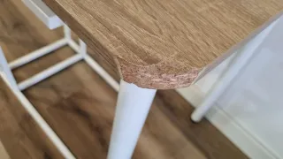 Mesa de escritorio madera y metal