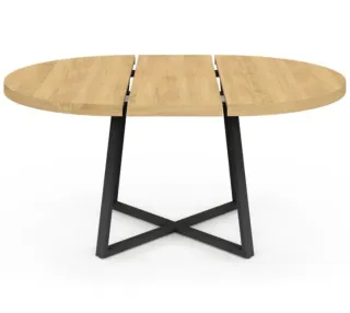 Mesa Comedor Extensible Madera y Metal .Nueva
