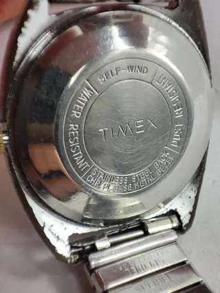 Reloj Timex Self Wind Beige/Plata