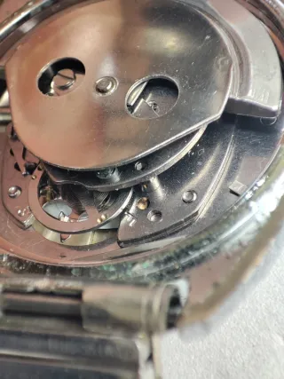 Reloj Timex Self Wind Beige/Plata