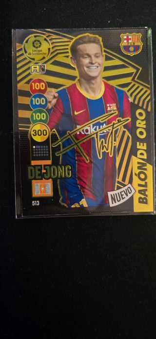 Balón de Oro 2020-21 Messi y De Jong Firmado